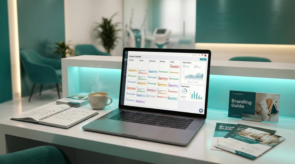 Content marketing strategy guide for small businesses showing content planning