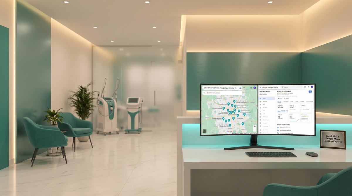 Google Maps ranking guide for service businesses showing local pack optimisation