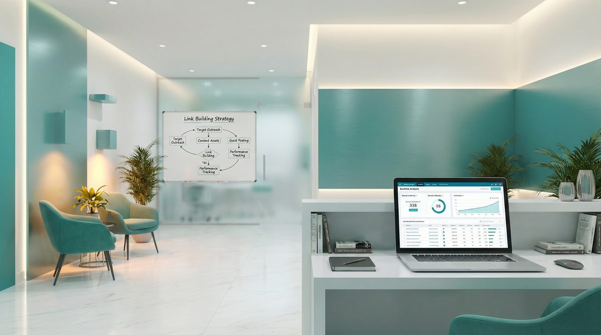 Link building strategies overview showing guest posting, digital PR, broken link building, and resource outreach techniques